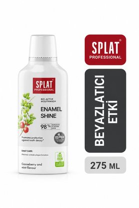 Splat Enamel Shine Ağız Gargarası Alkolsüz Diş Minesini Güçlendiren Ferah Nefes 275 ml