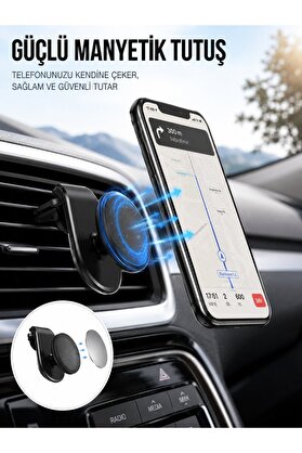 Ethab Giyim Kalorifer Izgaralı Manyetik Telefon Tutucu – Sarsıntı Geçirmez Yeni Nesil - Glst9051-7149