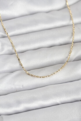 Ethab Giyim Cm 14K Gold Renk Zincirli 60 Cm Kadın Kolye 5886 - Glst8616-5839