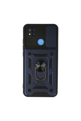 Ethab Ticaret Glb-Stl41414 Redmi 9C Kılıf Pars Lens Yüzüklü Silikon - Lacivert