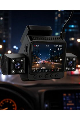 Ethab Giyim Araç İçi Güvenlik Kamerası 4 Lensli Full Hd Kayıt Destekli Sistem - Glst9278-5547