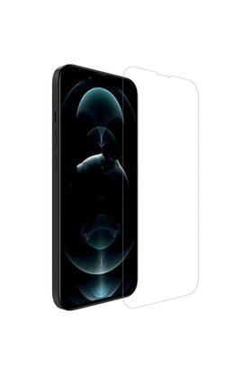 Nuvvo Glb-Stl41414 Iphone 14 Pro Uyumlu Premium Ekran Koruyucu 9H Sert Temperli Kırılmaz Cam Koruma Şeffaf
