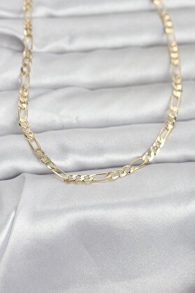 Evimdeyokyok Cm 14K Gold Renk Kuşgözü Zincir Model 60 Cm Kadın Kolye Tj-Bko10962