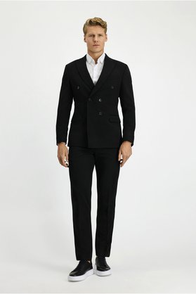 Kiğılı 7 Drop Slim Fit Dar Kesim Mevsimlik Kruvaze Takım Elbise