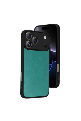 Evimdeyokyok Apple İphone 17 Pro Max Aras Deri Kapak - Açık Yeşil