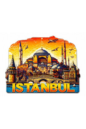 Evi̇mdeyokyok İstanbul Temalı Si̇li̇kon Buzdolapı Süsü Magnet Alk5378
