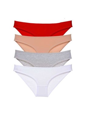 Ethab Ticaret Glb-Stl41414 4 Adet Süper Eko Set Likralı Kadın Slip Külot 531