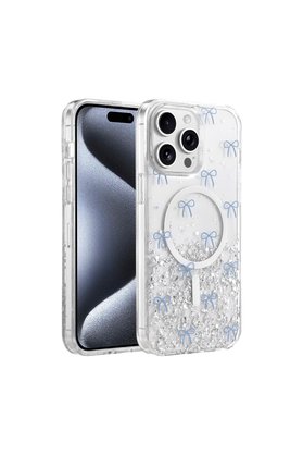 Evimdeyokyok Onegif Apple İphone 14 Pro Max Misk Simli Magsafe Kapak - Desen 3