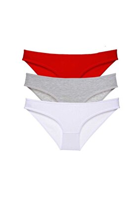 Ethab Ticaret Glb-Stl41414 3 Adet Süper Eko Set Likralı Kadın Slip Külot 542