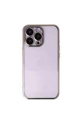 Ethab Ticaret Glb-Stl41414 İphone 13 Pro Kılıf Razer Lensli Silikon - Gold