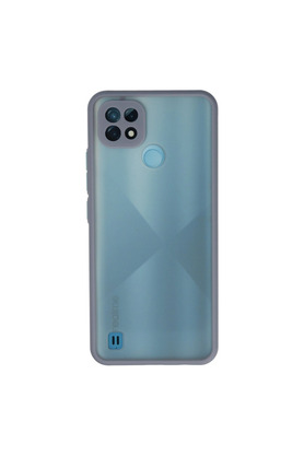 Evimdeyokyok Realme C21 Kılıf Montreal Silikon Kapak - Gri