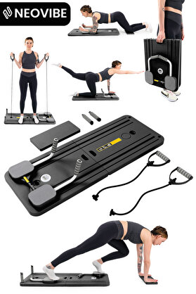NEOVİBE R4 Elite Pilates Board Çok Fonksiyonlu Egzersiz Aleti Pilates Reformer Ev Tipi Pilates Istasyonu Pilates