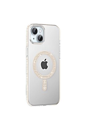 Ethab Ticaret Glb-Stl41414 Joko İphone 14 Move Taşlı Magsafe Kapak - Pembe