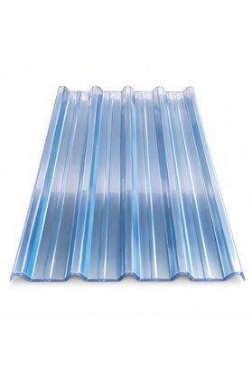 BalkaOutdoor Trapez Şeffaf Ondulin Çatı Kaplama Malzemesi PVC uzunluk 200 cm genişlik 90 cm Kalinlik 0.9mm