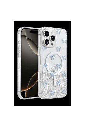 Ethab Ticaret Glb-Stl41414 Onegif İphone 16 Pro Max Misk Simli Magsafe Kapak - Desen 3