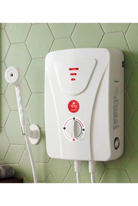 King K7101 Erman Elektrikli Şofben | 7500W Elektrikli Şofben | Anında Sıcak Su | Kompakt Tasarım | Enerji Tasarruflu