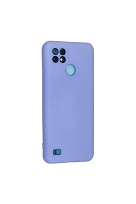 Evimdeyokyok Realme C21 Kılıf Nano İçi Kadife Silikon - Lila