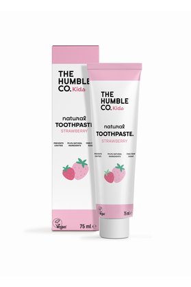 The Humble Co. Humble Toothpaste Kids Strawberry 75 Ml Çocuklar İçin Çilek Aromalı Doğal Diş Macunu