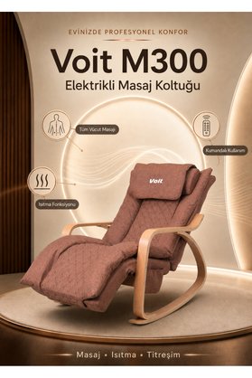 Voit M300 Elektrikli Masaj Koltuğu Masaj Sandalyesi Kahverengi Kumandalı