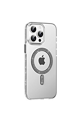 Ethab Ticaret Glb-Stl41414 Joko İphone 15 Pro Move Taşlı Magsafe Kapak - Siyah