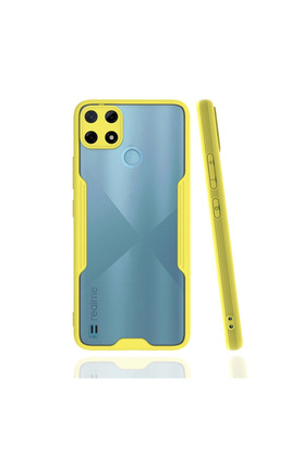 Evimdeyokyok Realme C25Y Kılıf Platin Silikon - Sarı