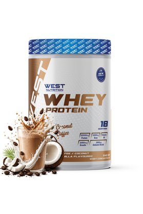 West Nutrition Whey Protein Tozu 540 gr 18 Servis Kahve&Hindistan Aromalı