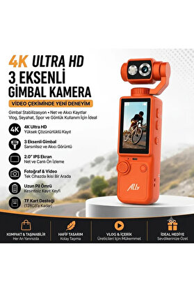 Sepetopia Ally Q8 Pocketpro 4K Dijital Vlog Kamerası-(5775)