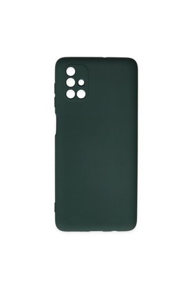 Ethab Ticaret Glb-Stl41414 Samsung Galaxy M51 Kılıf Nano İçi Kadife Silikon - Koyu Yeşil