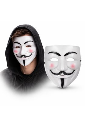 Nw Nessiworld V Mask Premium Vendetta Beyaz Maske (Guy Fawkes Stil)
