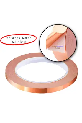 Evi̇mdeyokyok Bakır Folyo İletken Bant 9Mmx10Mt