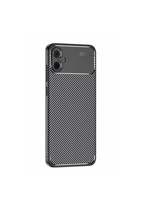 Ethab Ticaret Glb-Stl41414 Samsung Galaxy A05 Kılıf Auto Focus Karbon Kapak - Siyah