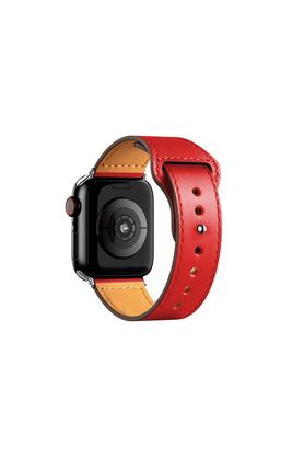 Ethab Ticaret Glb-Stl41414 Apple Watch 42Mm Kr415 Luaz Deri Kordon (Saat Değildir) - Kırmızı