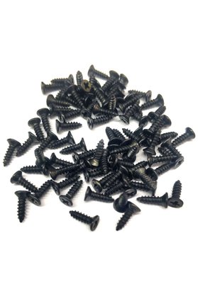 Evimdeyokyok Siyah 1000 Adet Klips Vidası 2,2X6,5 Mm Yhb - Konik Başlı Kutu, Sandık, Ayak, Askı, Mini Vida