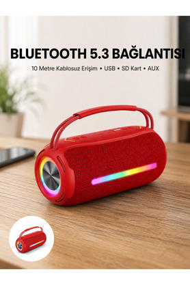 Toptan Bulurum Rgb Işıklı Taşınabilir Hoparlör – Çoklu Bağlantı Desteği