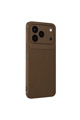 Evimdeyokyok Newface Tecno Spark 50 4G Auto Focus Karbon Kapak - Kahverengi