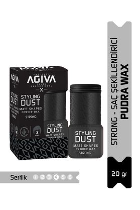 agıva Saç Şekilllendirici Pudra Wax - Güçlü Tutuş - Siyah 02 - 20 gr