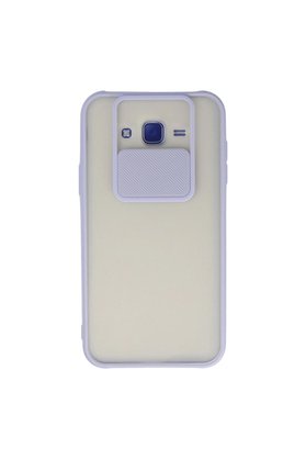 Ethab Ticaret Glb-Stl41414 Samsung Galaxy J7 Kılıf Palm Buzlu Kamera Sürgülü Silikon - Lila
