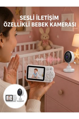 Renklime 2.8 İnç Ekranlı Bebek Kamerası Gece Görüşlü Ve Sesli İletişim Yeni Nesil