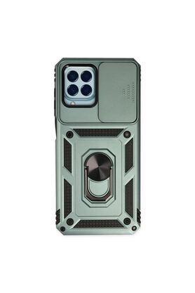 Ethab Ticaret Glb-Stl41414 Samsung Galaxy A25 5G Kılıf Pars Lens Yüzüklü Silikon - Gümüş