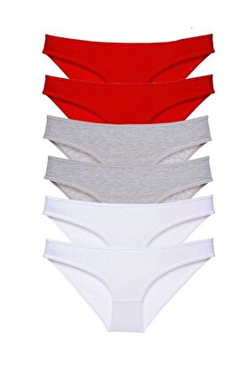 Ethab Ticaret Glb-Stl41414 6 Adet Süper Eko Set Likralı Kadın Slip Külot 548