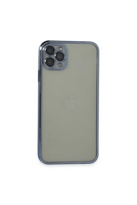 Ethab Ticaret Glb-Stl41414 İphone 11 Pro Max Kılıf Razer Lensli Silikon - Açık Mavi