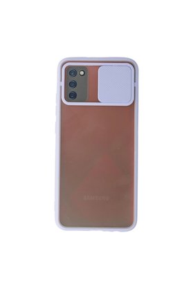 Evimdeyokyok Samsung Galaxy A02S Kılıf Palm Buzlu Kamera Sürgülü Silikon - Lila
