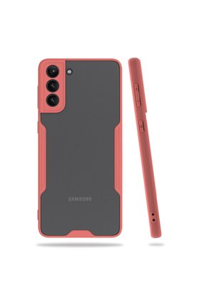 Evimdeyokyok Samsung Galaxy S21 Plus Kılıf Platin Silikon - Pembe