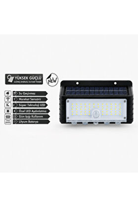 Evi̇mdeyokyok 44 Led Güneş Enerji̇li̇ Hareket Sensörlü Led Duvar Lambası Pd672