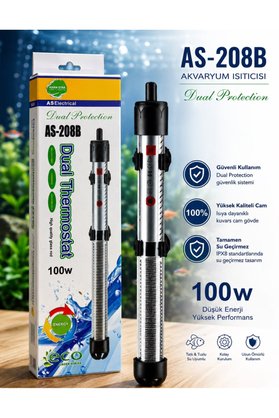 ısıtıcı 100 watt Termostatlı As-Electrical Akvaryum Isıtıcısı