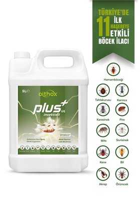 Oithox PlusUl 5 Lt HamamBöceği Karınca Kokarca Kene Sivrisinek Karasinek Gümüş Böceği Bit Pire Haşere ilacı
