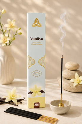 OrdoVeni Vanilya Kokulu Çubuk Tütsü | Kalıcı Oda Kokusu | Premium Aromatik Tütsü | Ev Ofis Yoga ve Meditasyon İçin