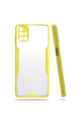 Evimdeyokyok Samsung Galaxy M51 Kılıf Platin Silikon - Sarı
