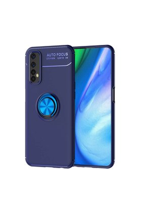 Evimdeyokyok Realme 7 Kılıf Range Yüzüklü Silikon - Mavi
