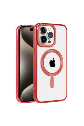 Ethab Ticaret Glb-Stl41414 İphone 14 Pro Kılıf Kronos Magsafe Kapak - Kırmızı